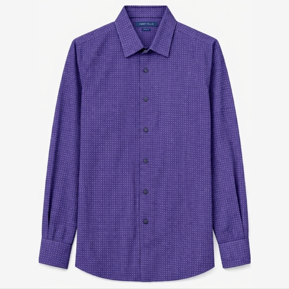 Perry Ellis Mens Slim Fit Dress Shirt